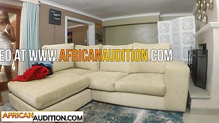 African babe with amazing body audition