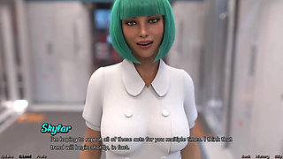 Stranded in Space - Hot Black Vitiligo Girl and Doctor Starts a Make Out Session
