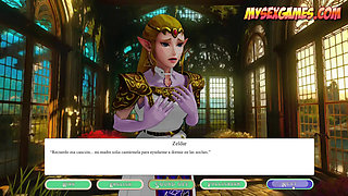 The Legend of Zelda Time to Fuck - Link Doggy Fucking Princess Zelda