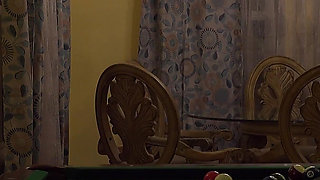 Mature Wife Big Boobs with High Heels Fucked on Pool Table to Orgasm