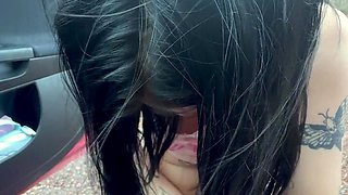 Apple Desperately Pees on the Side of the Road