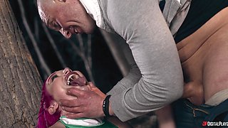 Amoral whore Lily Lou mind-boggling xxx scene