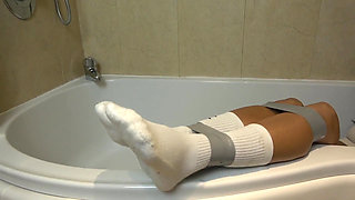 Courtney's Captivity: Taped up and Tape Wrap Gagged in Relentless Interrogation and Humiliation!