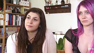 Pretty brunette teen 18 gets her humid cooch finger-tickled