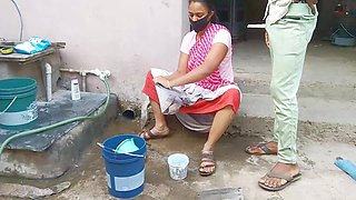 Indian Stepsister Sonia Was Cleaning the Dishes and Started Riding My Dick