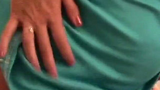 Busty MILF with Vibrator at Gym