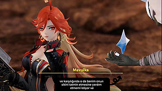Genshin impact Mavuika - Hot Archon episode 1 Turkish Subtitles