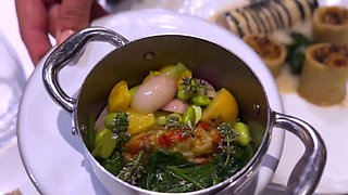 Busty blonde in foot fetish porn