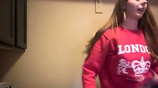 Riding the Dryer to a Hard Orgasm in my Air Bnb