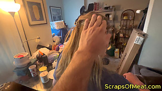 Hot Blonde Girl Half My Age Gets a Dick Massage!