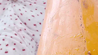 In the Snow She Dont Care in the Woods Naked No Underwear