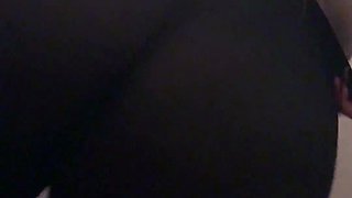 Sexy beautiful ass brunette babe outdoor solo