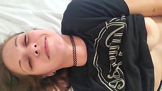 Close up solo beauty toying ass