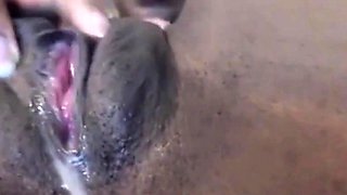 Licking Cream Off This Black Babe