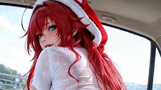 A Hot Redhead Loves Having Sex with Multiple Big Black and White Cocks at the Same Time. Waifu Hentai Animation