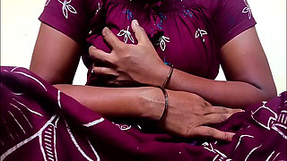 Ammu is really in the mood and is vigorously squeezing her breasts 128
