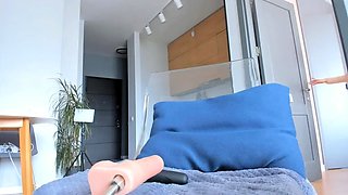 Sexy brunettes sex toy masturbation