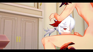 Genshin Impact Hentai - Tartaglia and Kazuha Hardsex - Japanese Asian Manga Anime Film Game Porn