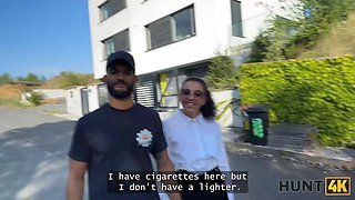 Hunt4k. delicious una fairy is not too innocent and showed her knockers and cunny in public