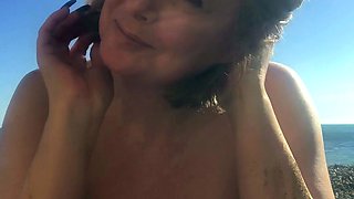 Chubby Amateur Milf Sarah Janes Outdoor Masturbation