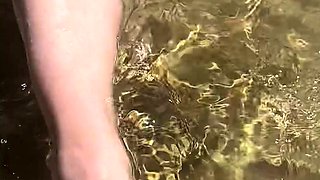 Fist fucking fetish babe outdoor sensual striptease