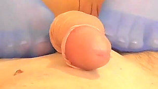 Blue Nylons Foot Play Foot Job