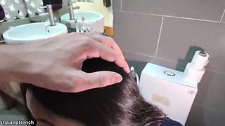 Nailing a lovely 18yo Thai teenie in the douche and spunking on her face