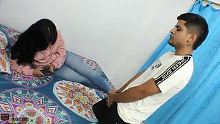 Stepbrother fucks my ass after his girlfriend - Spanish porn with Tommyy