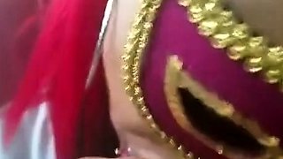 Masked Ebony Amateur Gives Blowjob and Swallows