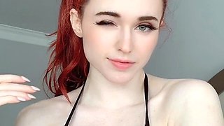 Great Big Boobs On Masturbating Redhead