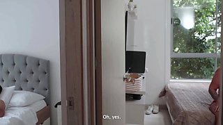 Thick stepmom asks him for a massage, but ends up dicked down instead