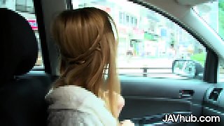 Hinata Aizawa s Hot Blowjob in Car Leads to Bedroom Action