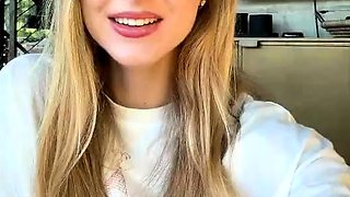 Blonde teen Sierras first erotic masturbation video