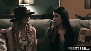 Angela White and Serena Blair's small tits clip by Pure Taboo