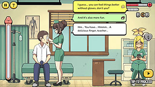 Hentai Game - Problematic Student - LVL 2 Teacher Fucks Students