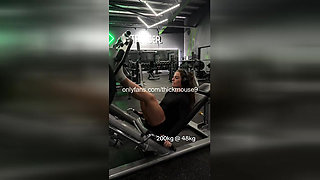 TikTok Live Gym Gangbang: 5 Strangers Breed 18yo Pussy