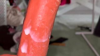Riding My BBC Dildo