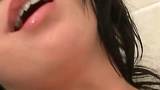 Sweet Hot Lesbians Scene-4_slim Brunette Lesbian Babes Fucking with a Dildo on the Sofa