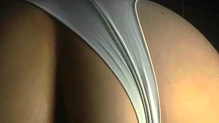 Stepson Managed to Record Stepmother with Her Panties Pulled to the Side in the Dark of the Bedroom, Doggy-style