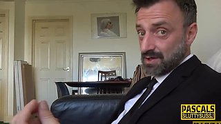 Thin petite submissive throats and rails