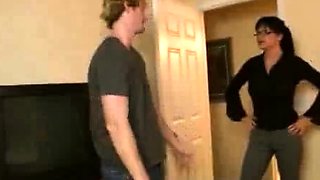 Sexy MILF Angie Niore loves it when Joey gets out of line,