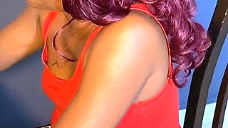 Cute Ebony Beauty Enjoys a Fat Cock