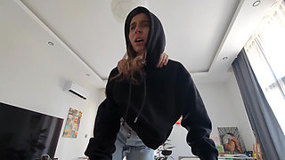 Her Stepfather Punished Her by Fucking Her in All Holes Because She Was Expelled From the University.