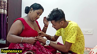 Desi Bhabhi Real Homemade Sex with Clear Bangla Talking