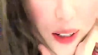 Emo teen on solo webcam masturbation