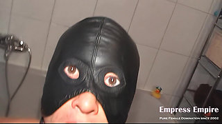 The Slave Is Allowed to Clean Her Pussy After She's Peed
