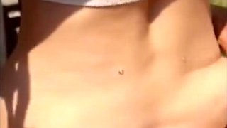 Thrill in a daring public escapade during a break