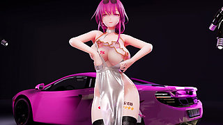 [mmd] Kafka Hot Pink Milk Chain Milk Milk Jumping Egg Obscene Pattern