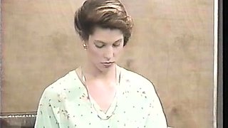 Blonde is flashing her big boobs in the outdoors