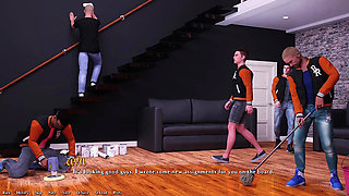 Being a Dik - 18yo Sorority Girl Sarah Gets Her Asshole Fucked While Being Stuck to a Ladder